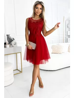 Rochie NUMOCO CATERINA 522-3 ROŞU