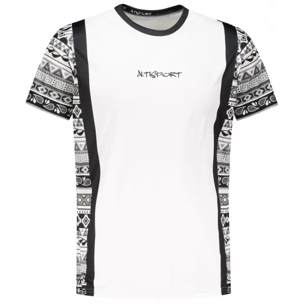  Tricou funcțional premium pentru bărbați ALTISPORT VOJ/ALM043TR01 ALB 
