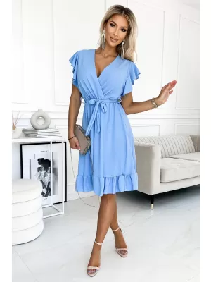 Rochie NUMOCO CORNELIA 455-2 ALBASTRU