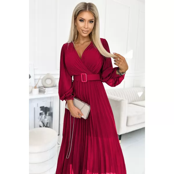  Rochie NUMOCO KLARA 414-9 ROŞU 