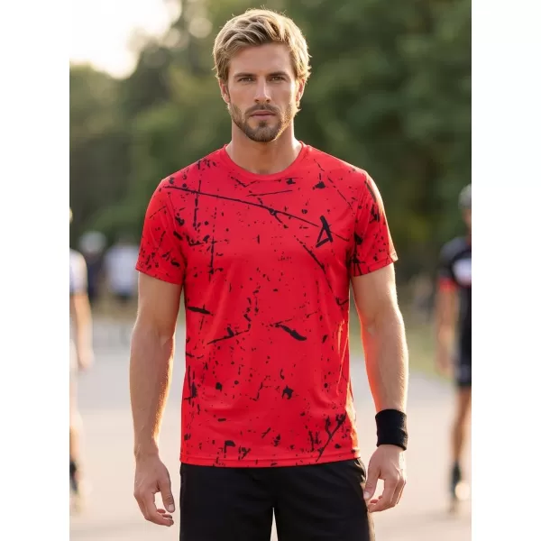  Tricou funcțional premium pentru bărbați ALTISPORT VOJ/ALM034TR01 ROȘU 