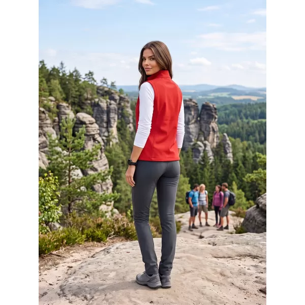  Vesta softshell dama ALTISPORT NoPrint NP/ALW7211NJ ROȘU/NEGRU 