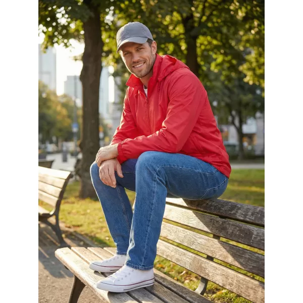  Jachetă pentru bărbați ALTISPORT NoPrint NP/ALM2311NJ LUMINA ROSIE 