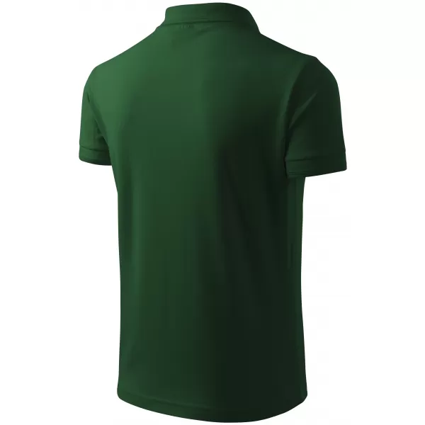  Tricou pentru bărbați cu guler ALTISPORT NoPrint NP/ALM302 STICLA VERDE 