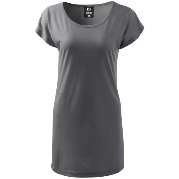  Tricou lung de damă ALTISPORT NoPrint NP/ALW321 GRI OȚEL 