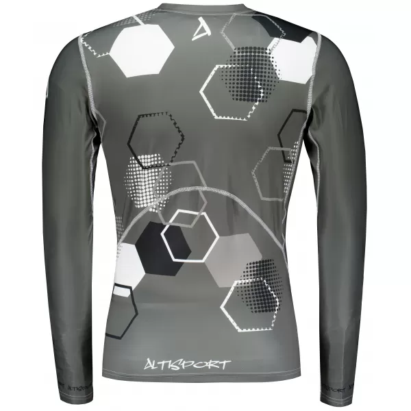  Tricou de compresie funcțional premium pentru bărbați ALTISPORT VOJ/ALM037TR03 GRI 
