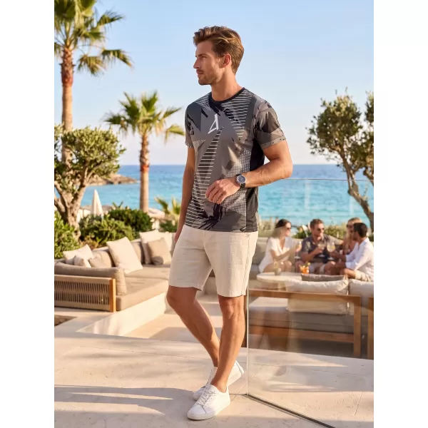  Tricou funcțional premium pentru bărbați ALTISPORT VOJ/ALM044TR01 ALB-NEGRU 