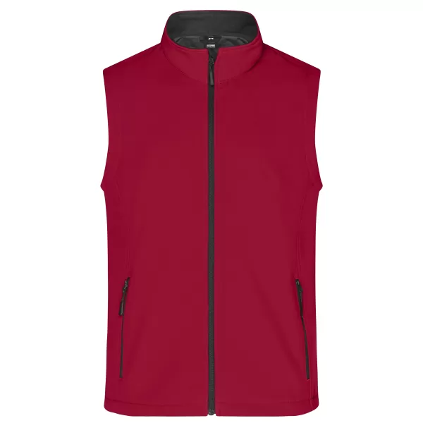  Vestă softshell pentru bărbați ALTISPORT NoPrint NP/ALM8211NJ ROȘU/NEGRU 