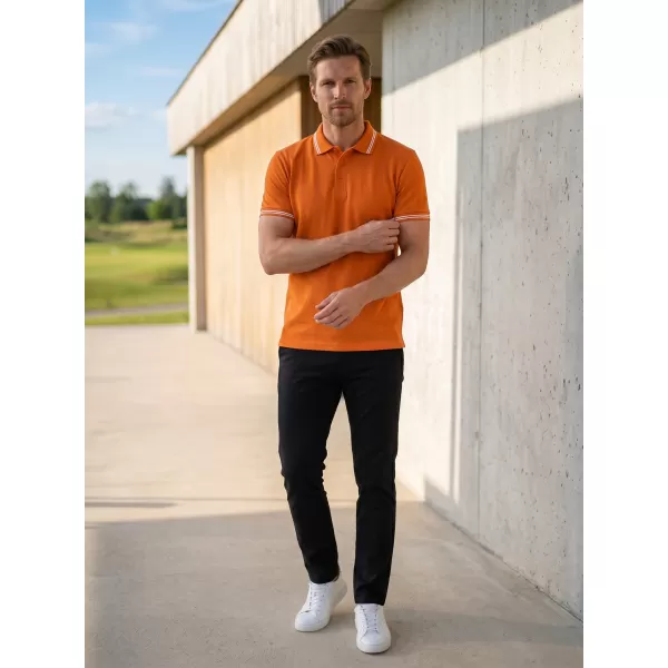  Tricou pentru bărbați cu guler ALTISPORT NoPrint NP/ALM912 PORTOCALE 