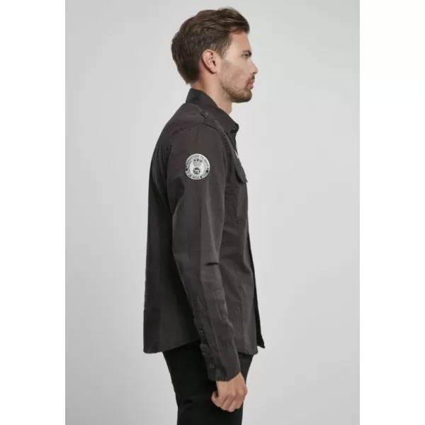  Cămaşă BRANDIT LUIS VINTAGE BD4023 NEGRU 