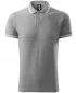 Tricou pentru bărbați cu guler ALTISPORT NoPrint NP/ALM912 EVIDENȚIERI GRI ÎNCHIS
