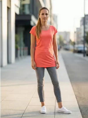Tricou lung de damă ALTISPORT NoPrint NP/ALW321 CORAL