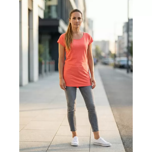  Tricou lung de damă ALTISPORT NoPrint NP/ALW321 CORAL 
