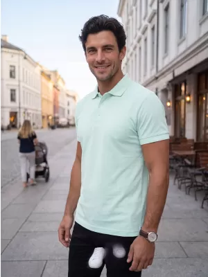 Tricou pentru bărbați cu guler ALTISPORT NoPrint NP/ALM302 ÎNGHEŢ