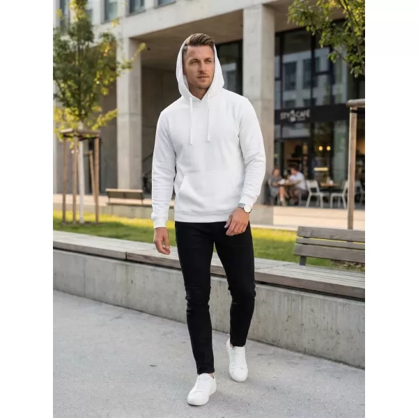  Hanorac pentru bărbați ALTISPORT NoPrint NP/ALM679NJ ALB 