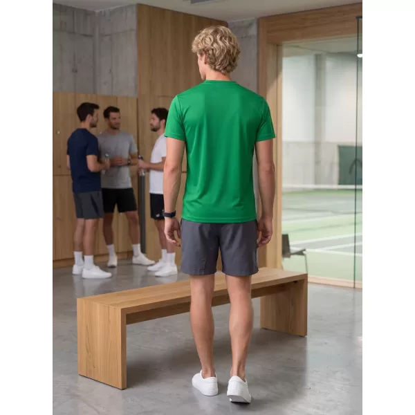  Tricou funcțional pentru bărbați ALTISPORT NoPrint NP/ALM421 VERDE MEDIU 