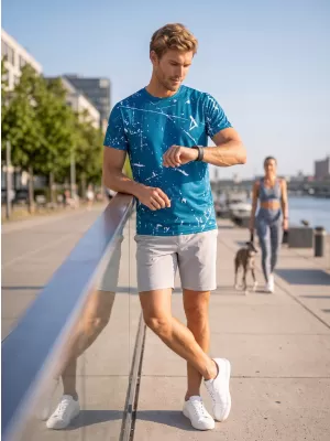 Tricou funcțional premium pentru bărbați ALTISPORT VOJ/ALM034TR01 KEROSENUL