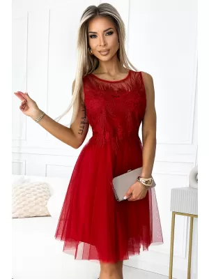 Rochie NUMOCO CATERINA 522-3 ROŞU