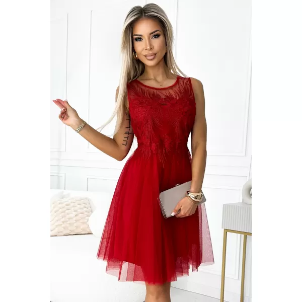  Rochie NUMOCO CATERINA 522-3 ROŞU 