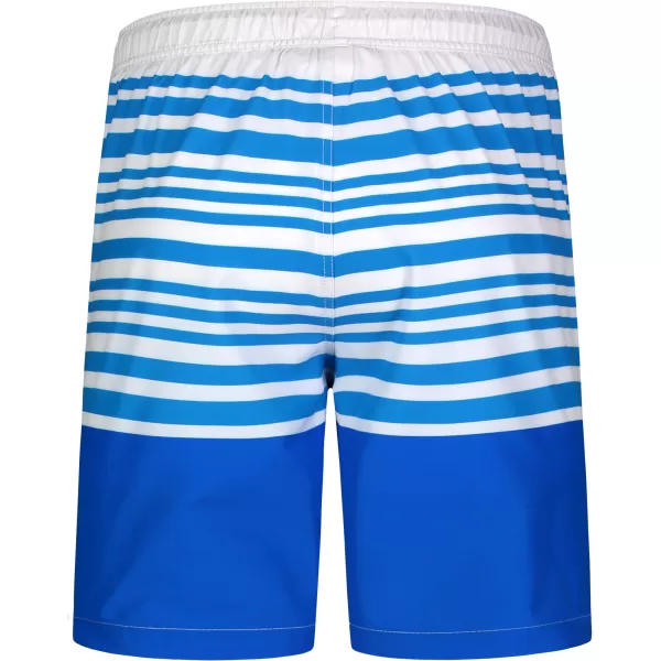  Pantaloni scurți de înot pentru bărbați NORDBLANC ATLANTIC NBSPM8020 BÍLOMODRÁ ALB ALBASTRU 
