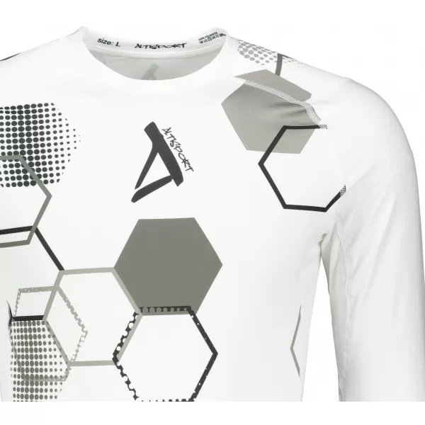  Tricou de compresie funcțional premium pentru bărbați ALTISPORT VOJ/ALM037TR03 ALB 