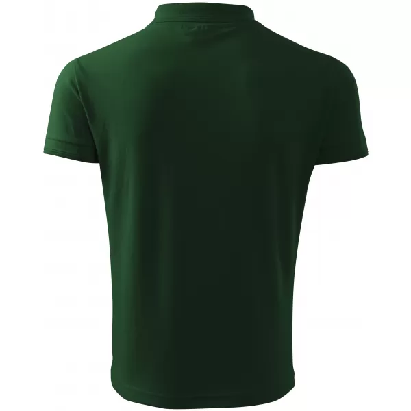  Tricou pentru bărbați cu guler ALTISPORT NoPrint NP/ALM302 STICLA VERDE 
