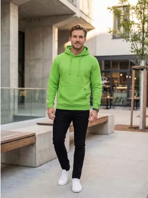 Hanorac pentru bărbați ALTISPORT NoPrint NP/ALM679NJ VERDE LIME