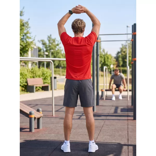  Tricou funcțional pentru bărbați ALTISPORT NoPrint NP/ALM421 ROȘU 