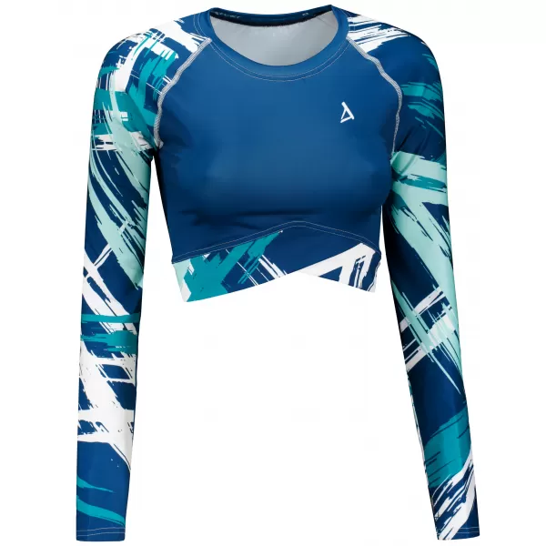  Crop top funcțional premium pentru femei, cu mâneci lungi ALTISPORT VOJ/ALW039TR04 OBICEIURI 