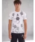 Tricou de compresie funcțional premium cu mâneci scurte pentru bărbați ALTISPORT VOJ/ALM037TR04 ALB