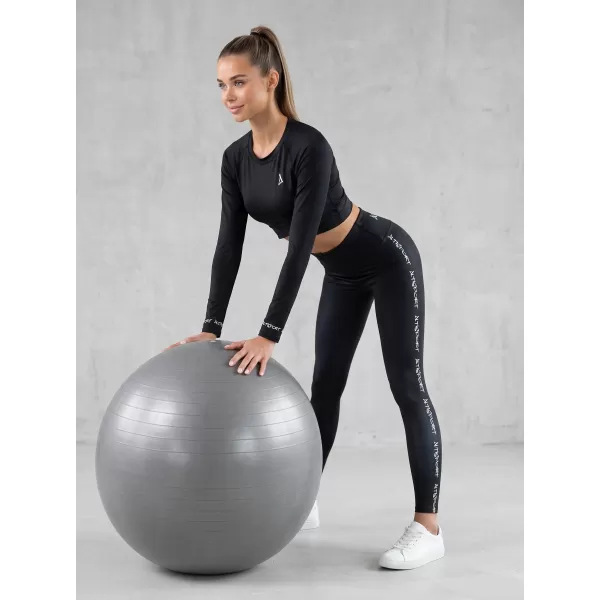  Crop top funcțional premium pentru femei, cu mâneci lungi ALTISPORT VOJ/ALW000TR04 NEGRU 