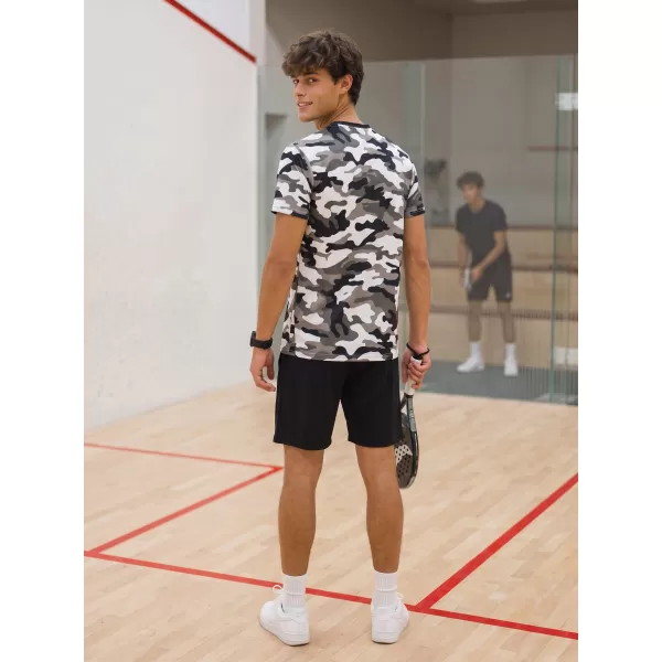  Tricou funcțional premium pentru bărbați ALTISPORT VOJ/ALM038TR01 ALB-NEGRU 