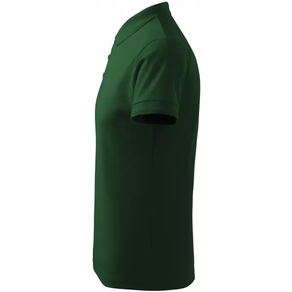  Tricou pentru bărbați cu guler ALTISPORT NoPrint NP/ALM302 STICLA VERDE 