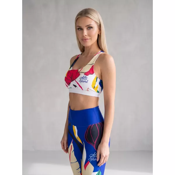  Jambiere funcționale lungi premium de damă ALTISPORT VOJ/ALW042LEG01 ALBASTRU 
