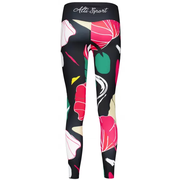 Jambiere funcționale lungi premium de damă ALTISPORT VOJ/ALW042LEG01 NEGRU 