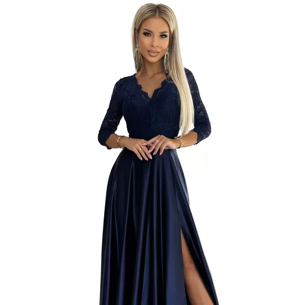  Rochie NUMOCO AMBER 309-7 ALBASTRU 