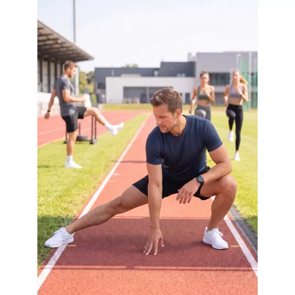  Tricou funcțional pentru bărbați ALTISPORT NoPrint NP/ALM421 ALBASTRU MARIN 
