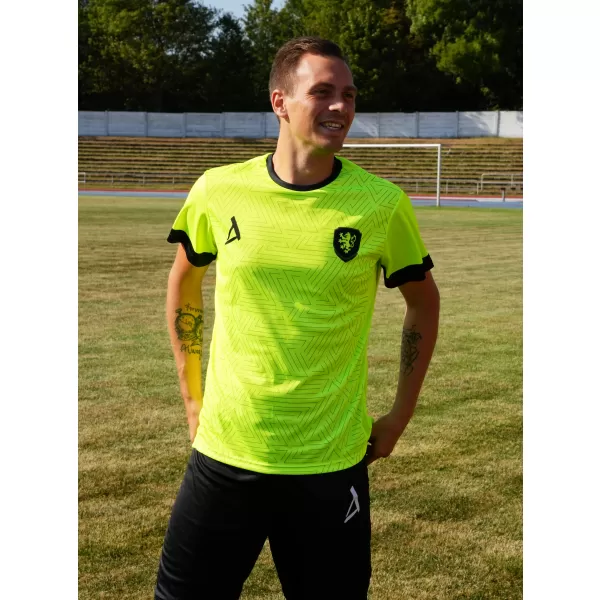  Tricou funcțional premium pentru bărbați ALTISPORT VOJ/ALM040TR01 GALBEN NEON 