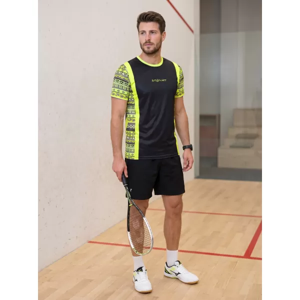  Tricou funcțional premium pentru bărbați ALTISPORT VOJ/ALM043TR01 GALBEN NEON 