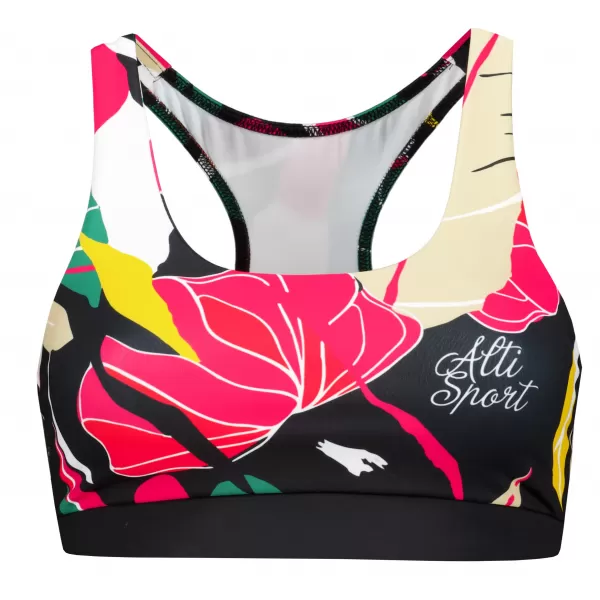  Sutien sport premium pentru femei ALTISPORT VOJ/ALW042POD01 NEGRU 