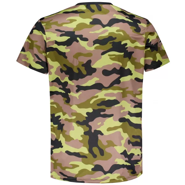  Tricou funcțional premium pentru bărbați ALTISPORT VOJ/ALM038TR01 NEGRU ȘI VERDE 