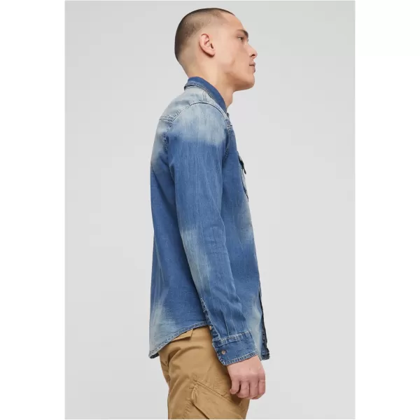  Cămaşă BRANDIT RILEY DENIM BD4020 ALBASTRU SPĂLAT 