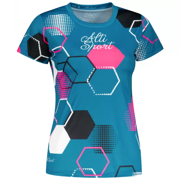  Tricou funcțional premium pentru femei ALTISPORT VOJ/ALW037TR01 KEROSEN/ROZ 