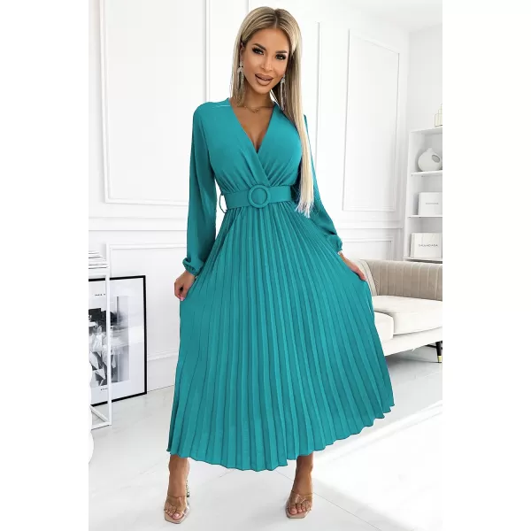  Rochie NUMOCO VIVIANA 504-6 ALBASTRU 