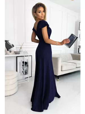 Rochie NUMOCO CRYSTAL 411-3 ALBASTRU ÎNCHIS