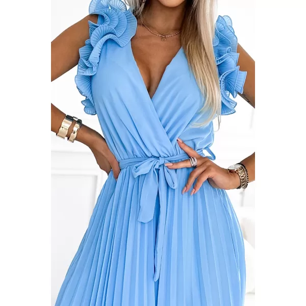  Rochie NUMOCO MIRABELLA 549-2 ALBASTRU 