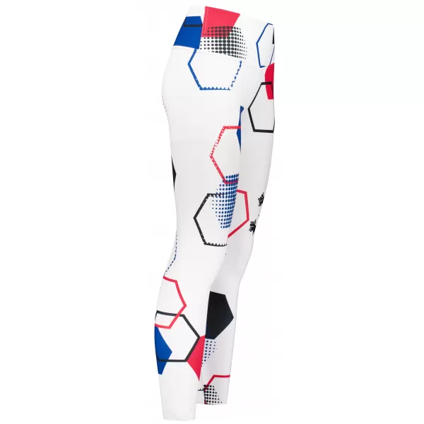  Jambiere funcționale lungi premium de damă ALTISPORT VOJ/ALW036LEG01 HEXA ALB 