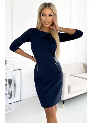 Rochie NUMOCO MARY 420-4 ALBASTRU