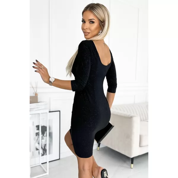  Rochie NUMOCO ELEONORA 529-1 NEGRU 