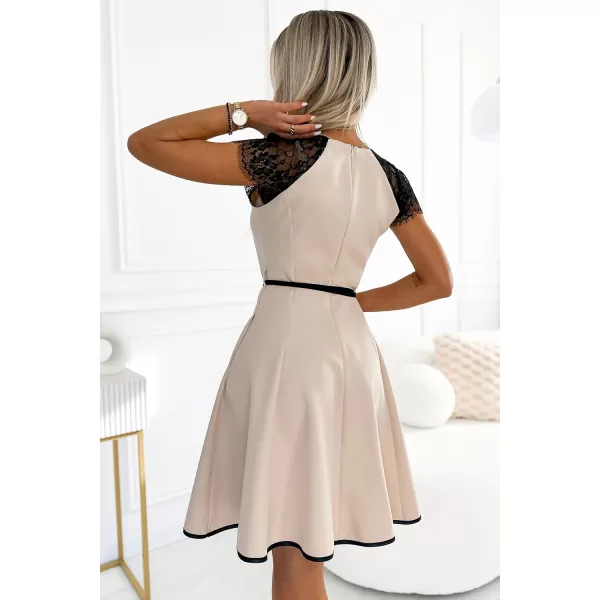  Rochie NUMOCO SILVIA 254-3 BEJ 